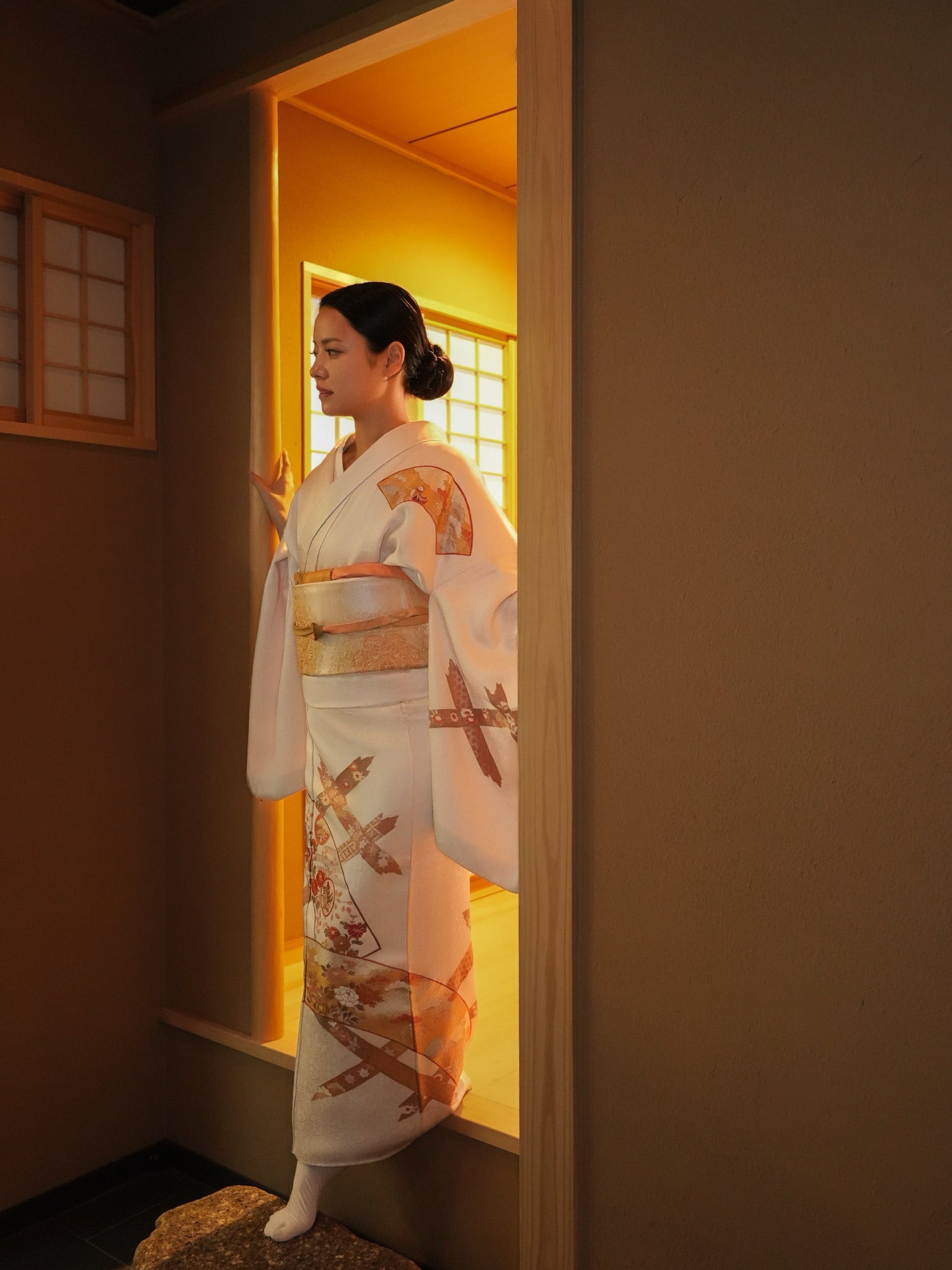 【レンタル】友禅 訪問着 11点フルセット | 身長155-164cm | セパレート着物 | 