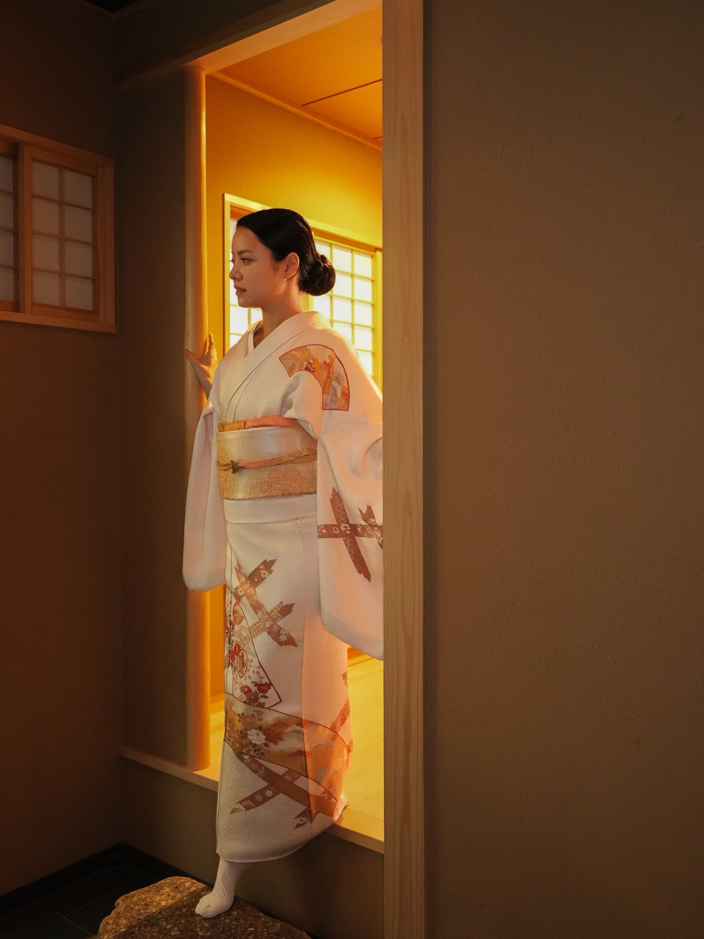 【レンタル】友禅 訪問着 11点フルセット | 身長155-164cm | セパレート着物 | "Viora"