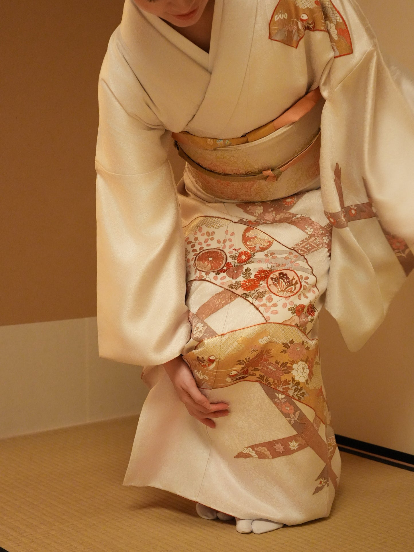 【レンタル】友禅 訪問着 11点フルセット | 身長155-164cm | セパレート着物 | "Viora"