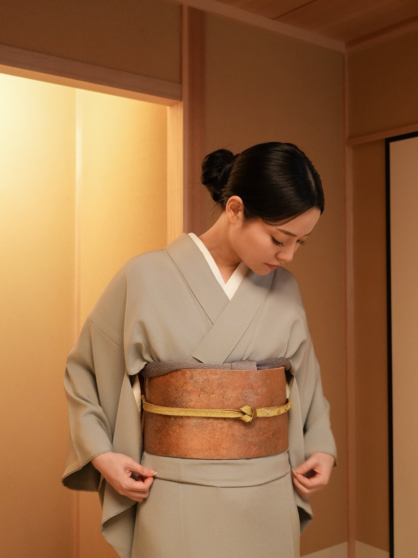 【単品】作家物 色無地 一つ紋（フォーマル）｜身長155-166cm｜セパレート着物｜ "Kiroa"