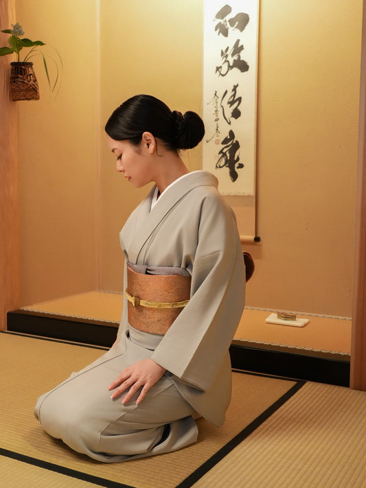 【単品】作家物 色無地 一つ紋（フォーマル）｜身長155-166cm｜セパレート着物｜ "Kiroa"