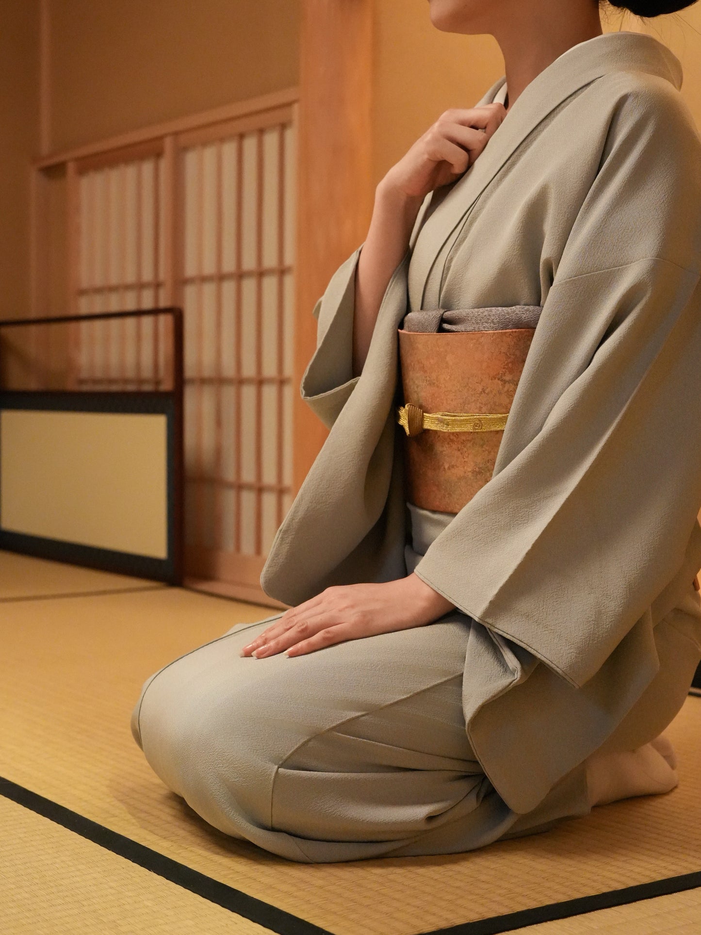 【単品】作家物 色無地 一つ紋（フォーマル）｜身長155-166cm｜セパレート着物｜ "Kiroa"