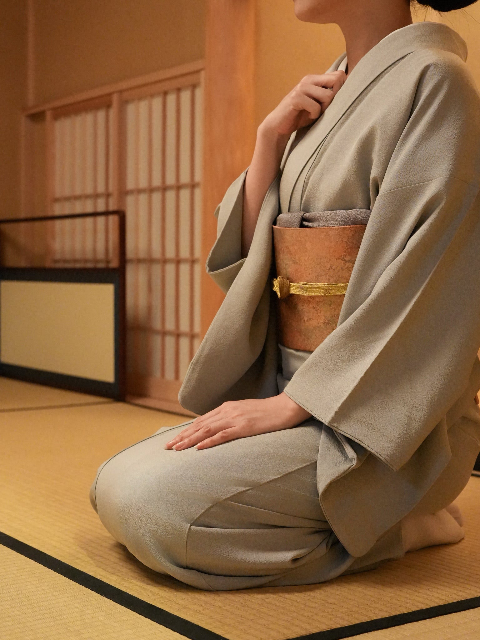 【単品】作家物 色無地 一つ紋（フォーマル）｜身長155-166cm｜セパレート着物｜ 