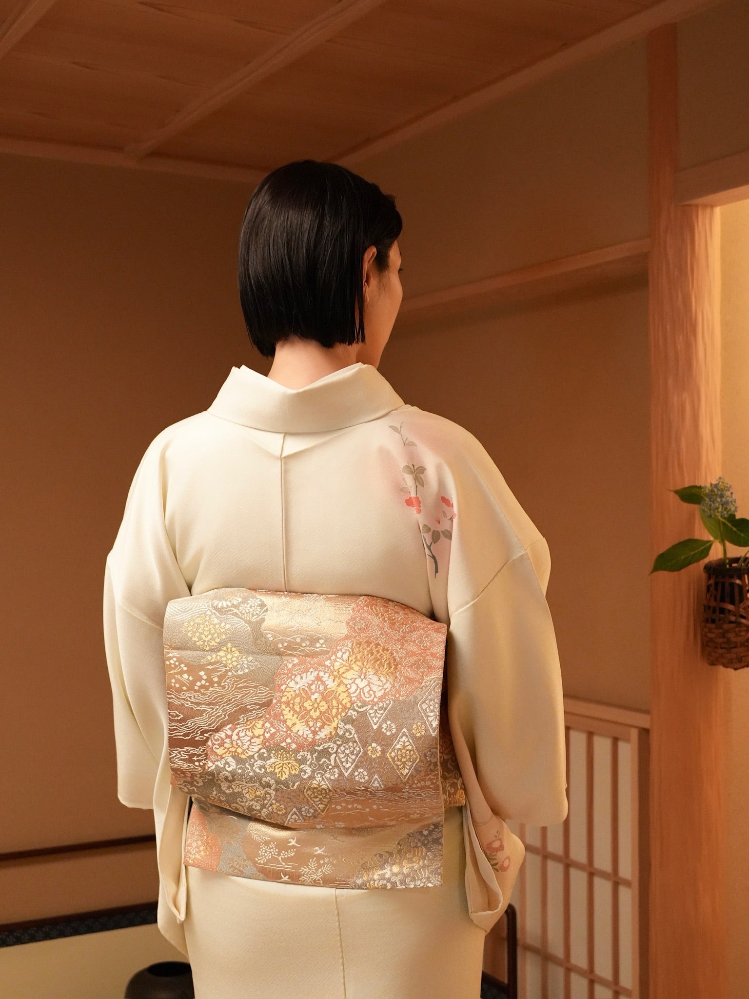【レンタル】友禅 訪問着 11点フルセット | 身長155-174cm | セパレート着物 |
