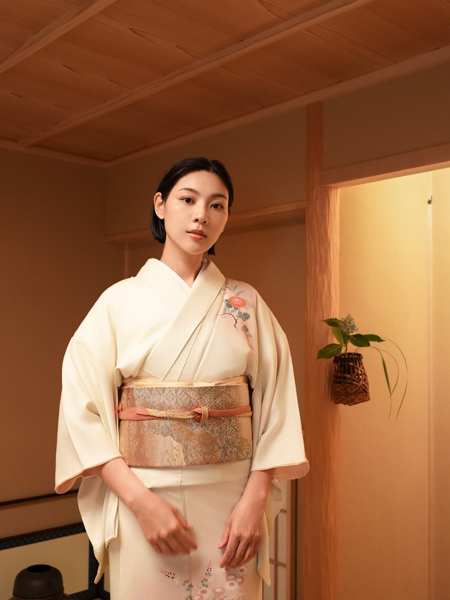 【レンタル】友禅 訪問着 11点フルセット | 身長155-174cm | セパレート着物 |
