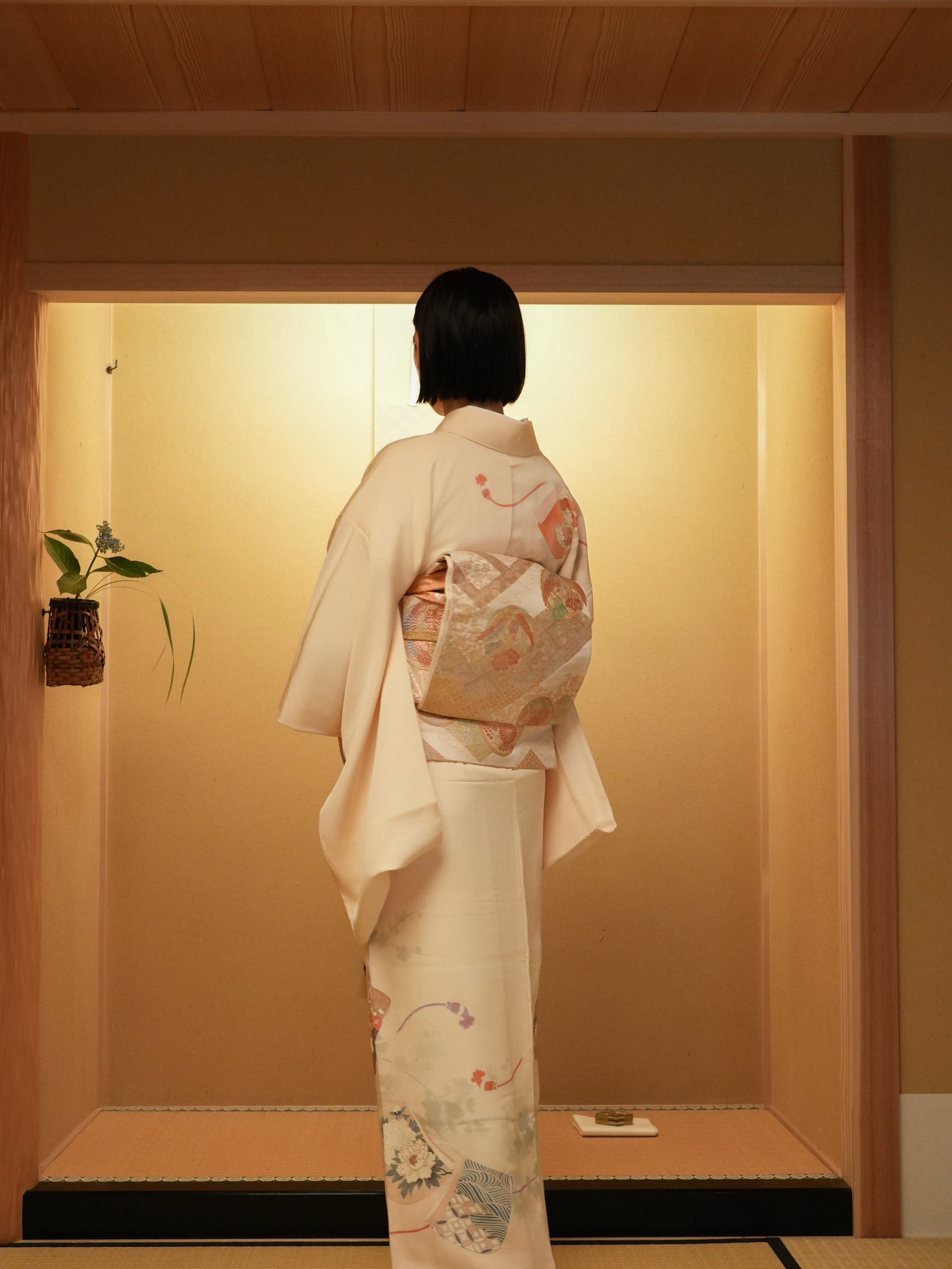 【レンタル】友禅 訪問着 11点フルセット | 身長155-169cm | セパレート着物 | 