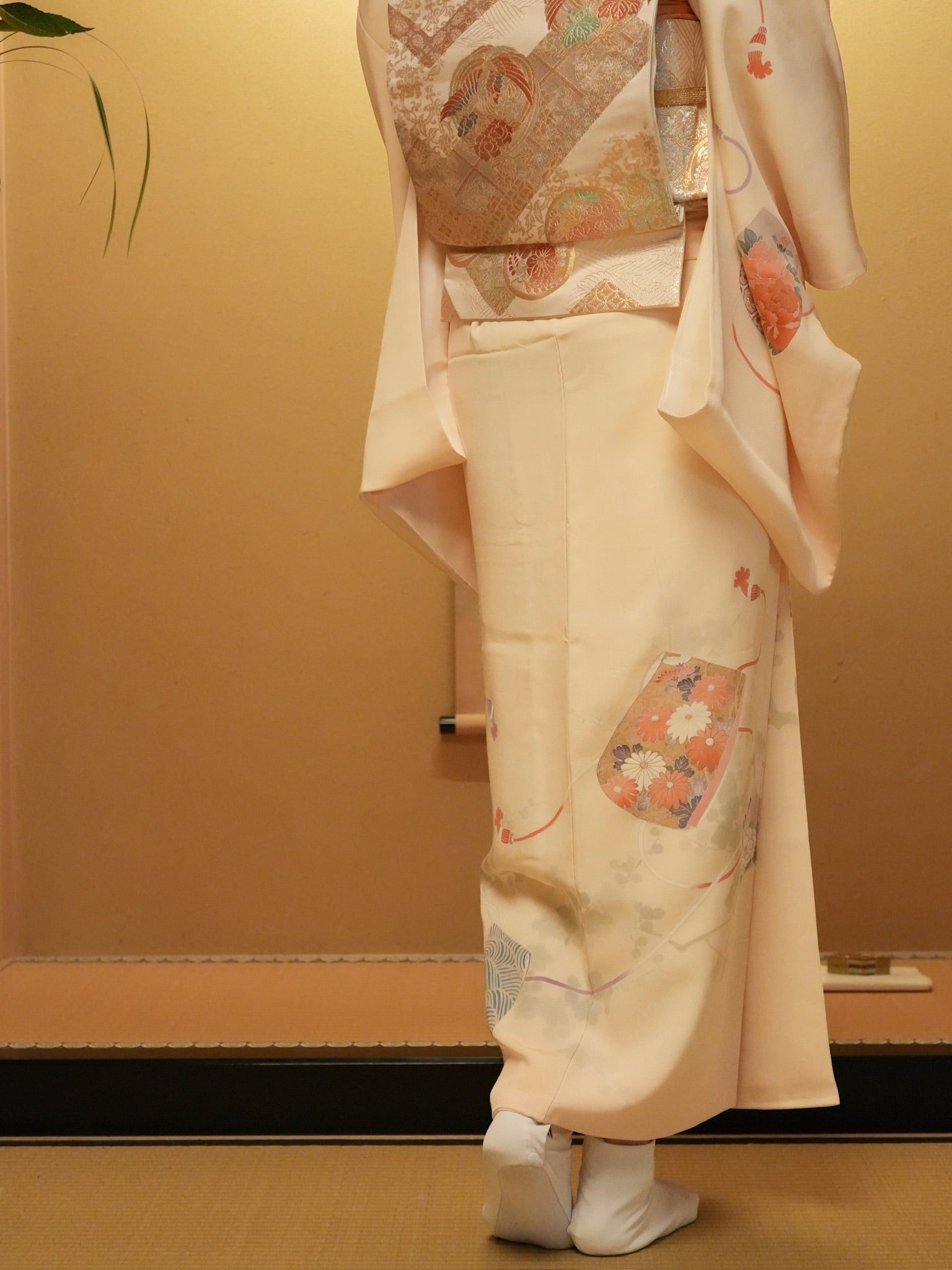 【レンタル】友禅 訪問着 11点フルセット | 身長155-169cm | セパレート着物 | 