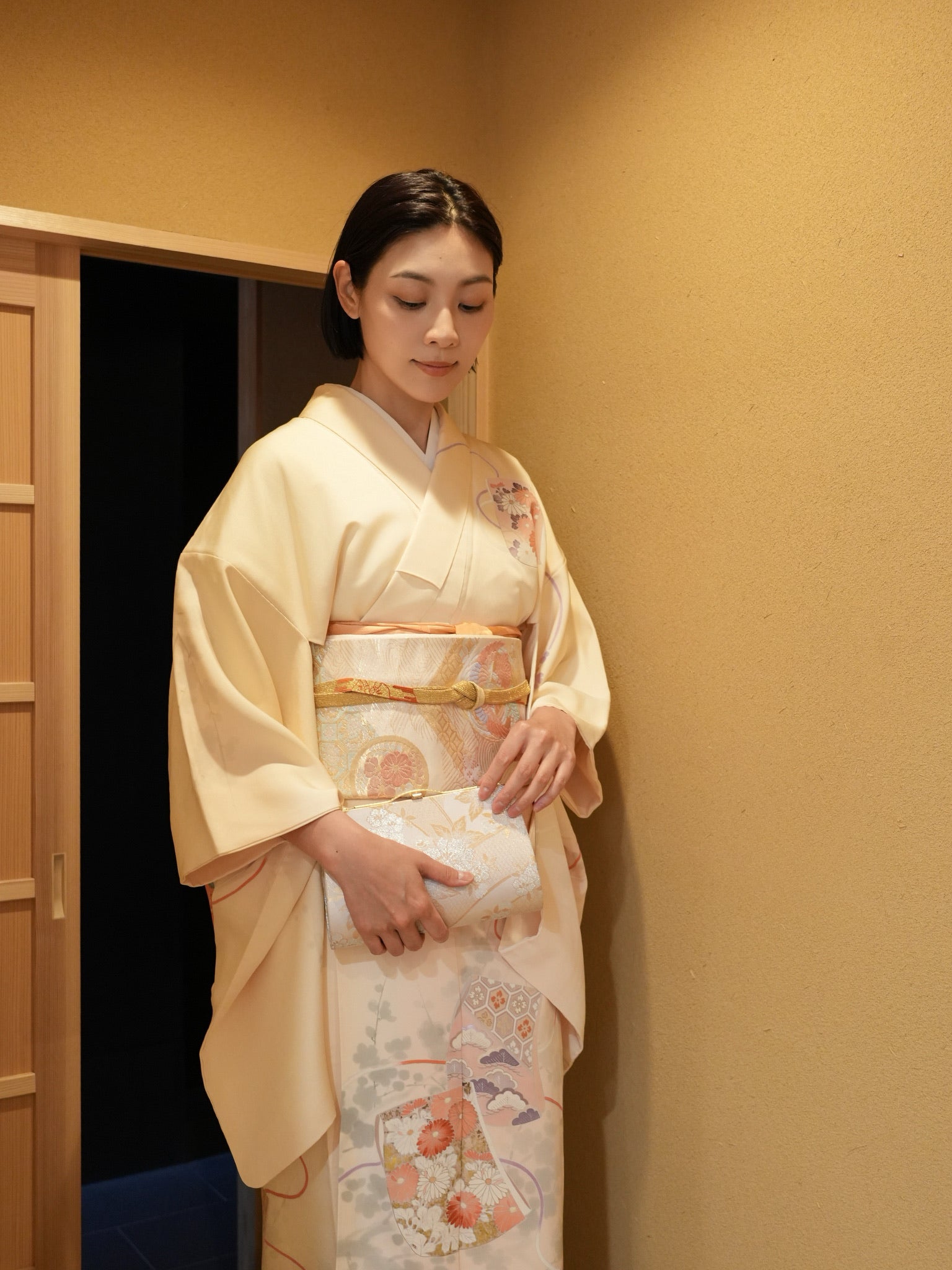 【レンタル】友禅 訪問着 11点フルセット | 身長155-169cm | セパレート着物 | 