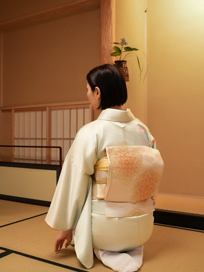 【レンタル】友禅 訪問着 11点フルセット | 身長155-171cm | セパレート着物 | 送料無料 | "Ravon"