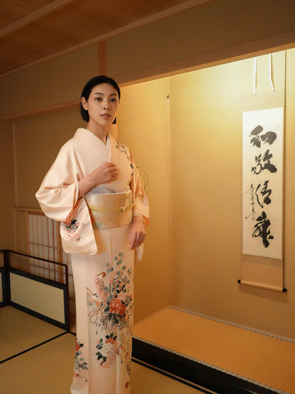 【レンタル】訪問着 11点フルセット | 身長155-172cm | セパレート着物 | 送料無料 | "Vilor"