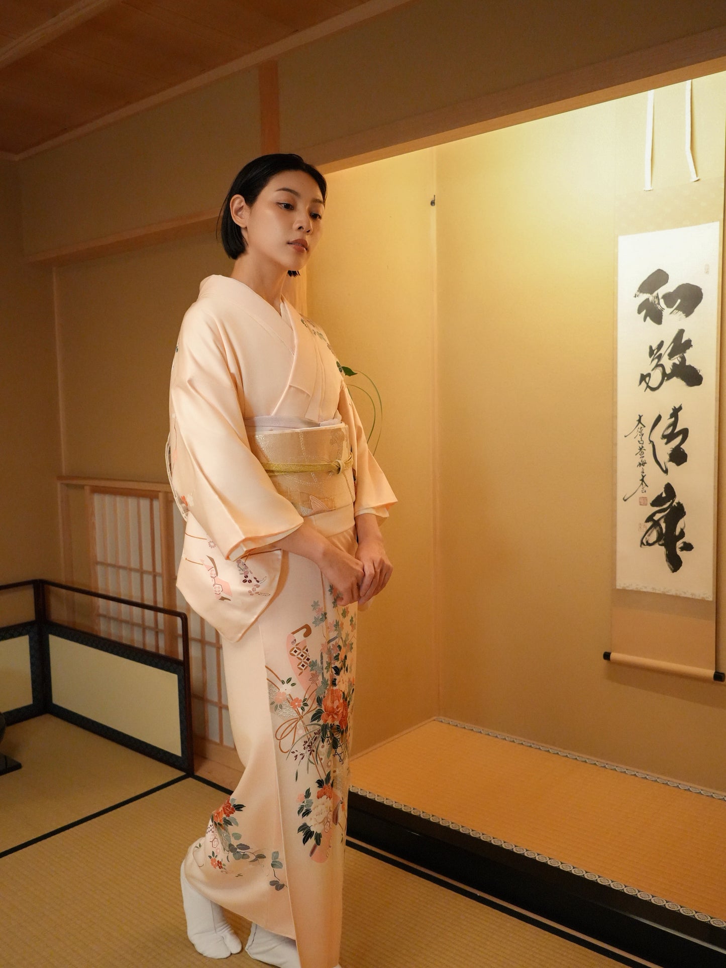 【レンタル】訪問着 11点フルセット | 身長155-172cm | セパレート着物 | 送料無料 | "Vilor"
