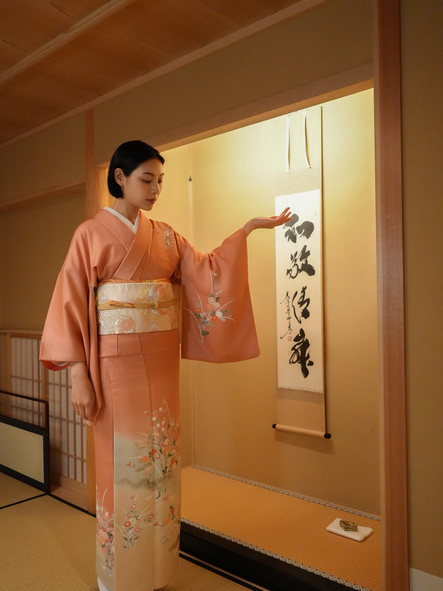 【レンタル】訪問着 11点フルセット | 身長155-175cm | セパレート着物 | 送料無料 | "Teros"