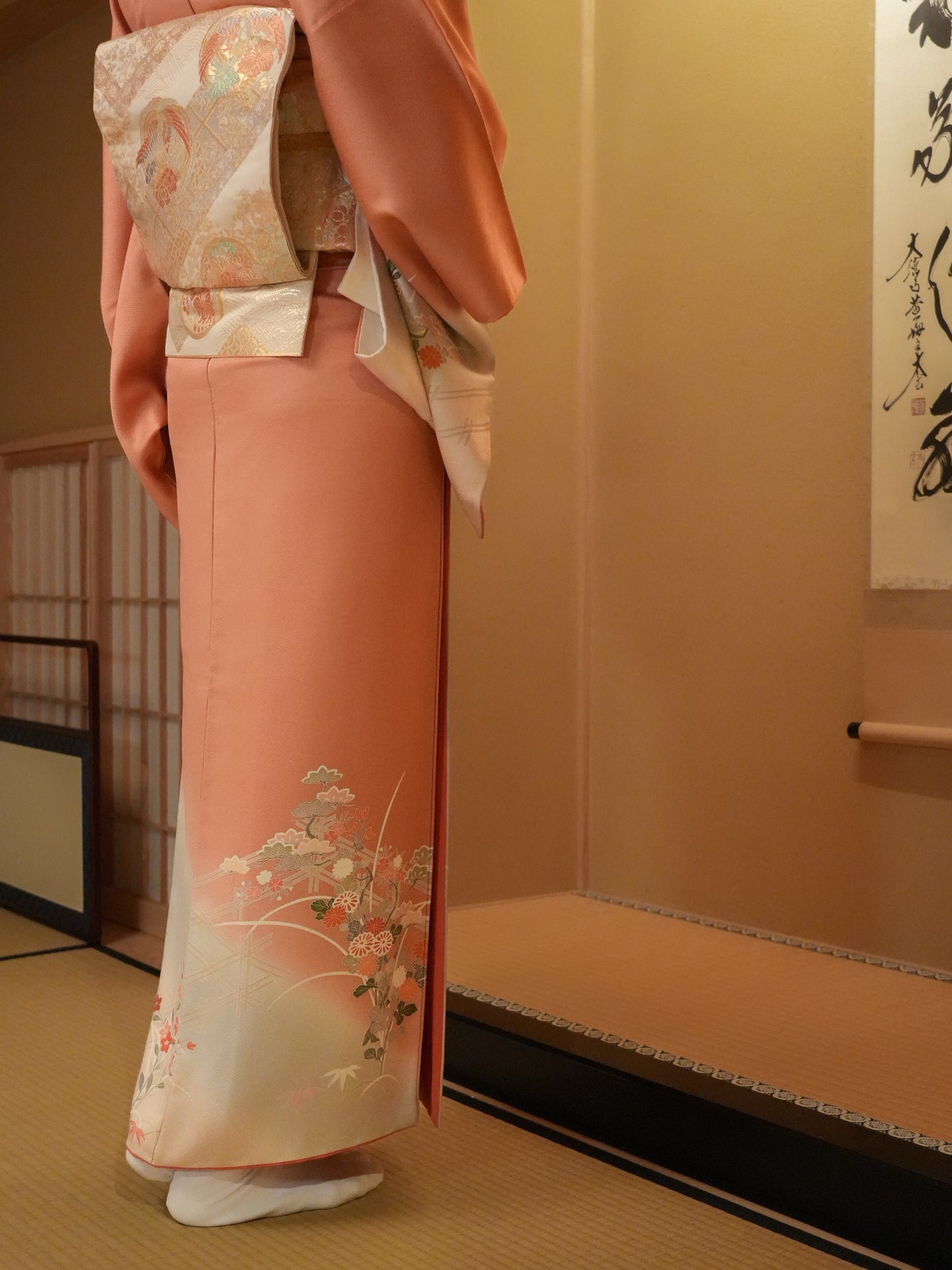 【レンタル】訪問着 11点フルセット | 身長155-175cm | セパレート着物 | 送料無料 | "Teros"