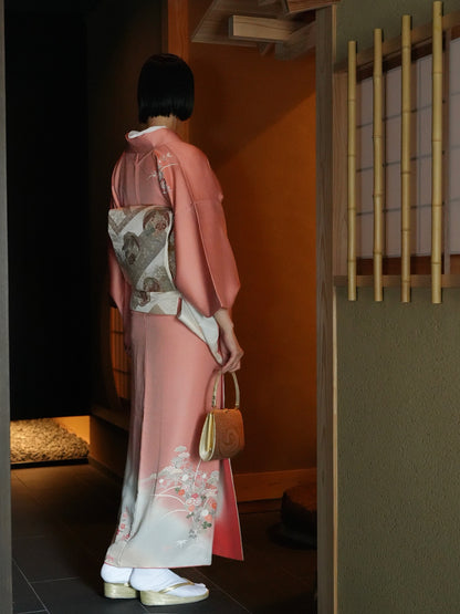【レンタル】訪問着 11点フルセット | 身長155-175cm | セパレート着物 | 送料無料 | "Teros"