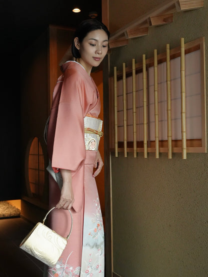 【レンタル】訪問着 11点フルセット | 身長155-175cm | セパレート着物 | 送料無料 | "Teros"