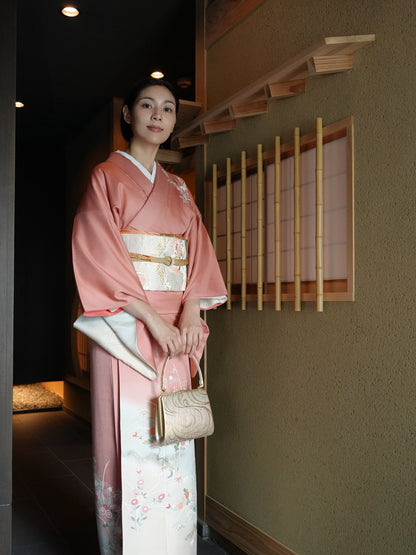 【レンタル】訪問着 11点フルセット | 身長155-175cm | セパレート着物 | 送料無料 | "Teros"