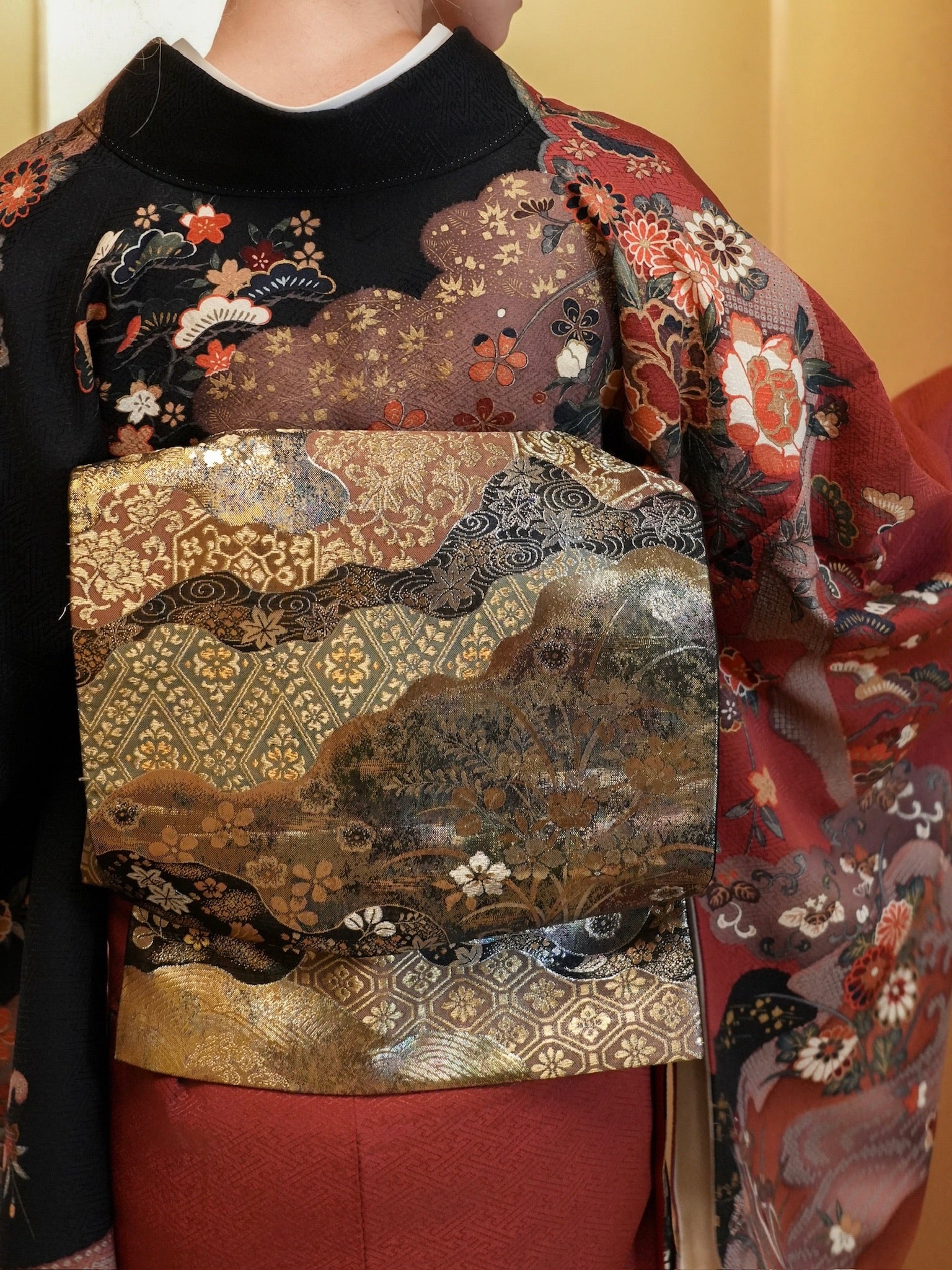 【レンタル】訪問着 11点フルセット | 身長155-164cm | セパレート着物 | 