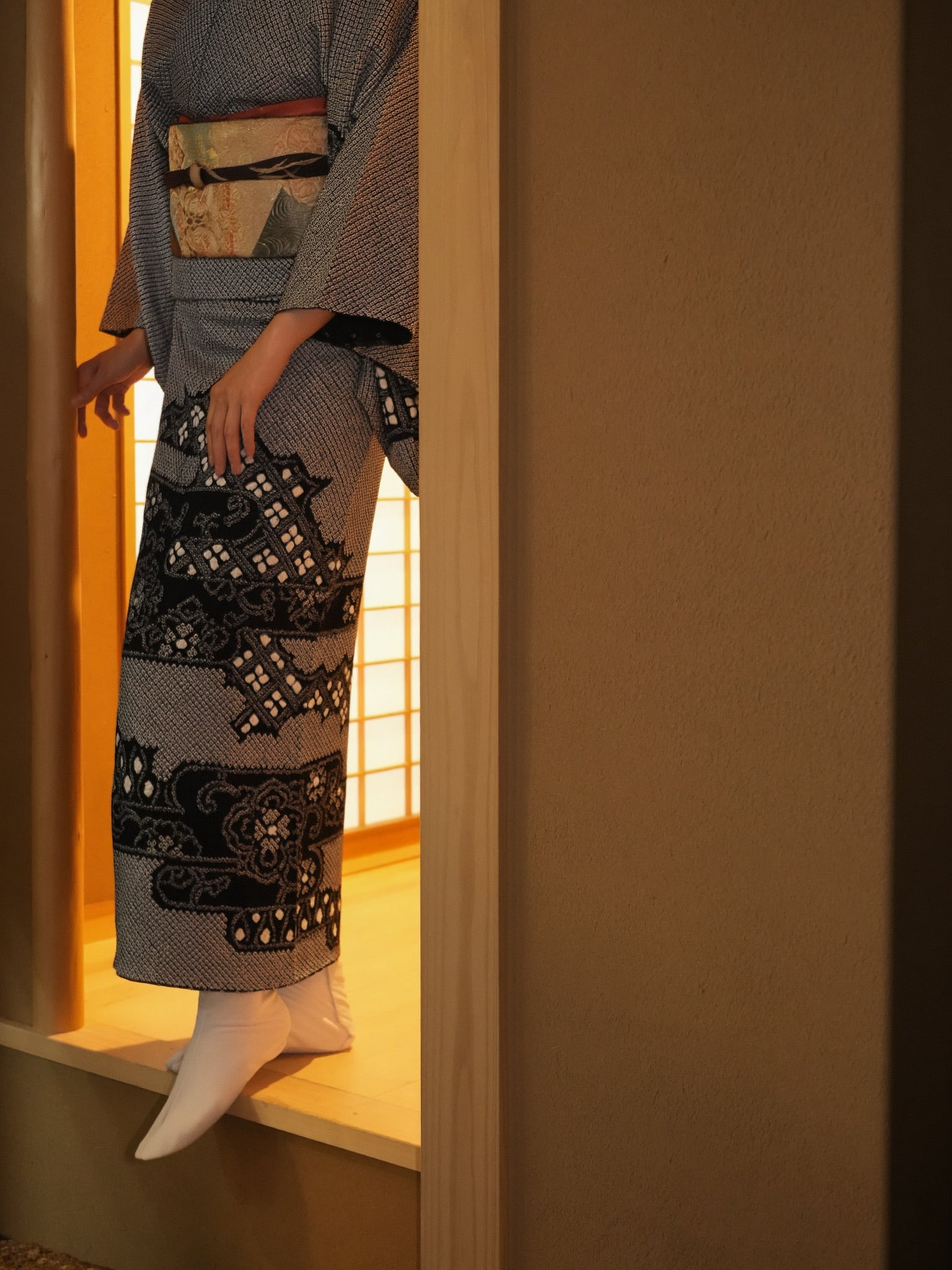 【レンタル】総絞り 訪問着 11点フルセット | 身長155-171cm | セパレート着物 | 