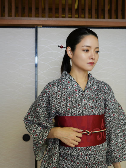 【３点セット】大人のセパレート浴衣｜身長155-165cm｜ "Xirae"