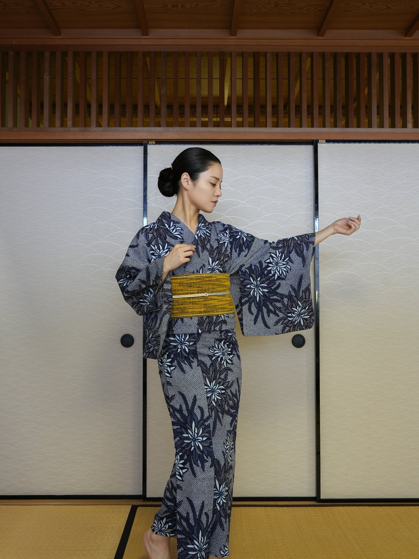 【３点セット】大人のセパレート浴衣｜身長155-164cm｜ "Viloa"