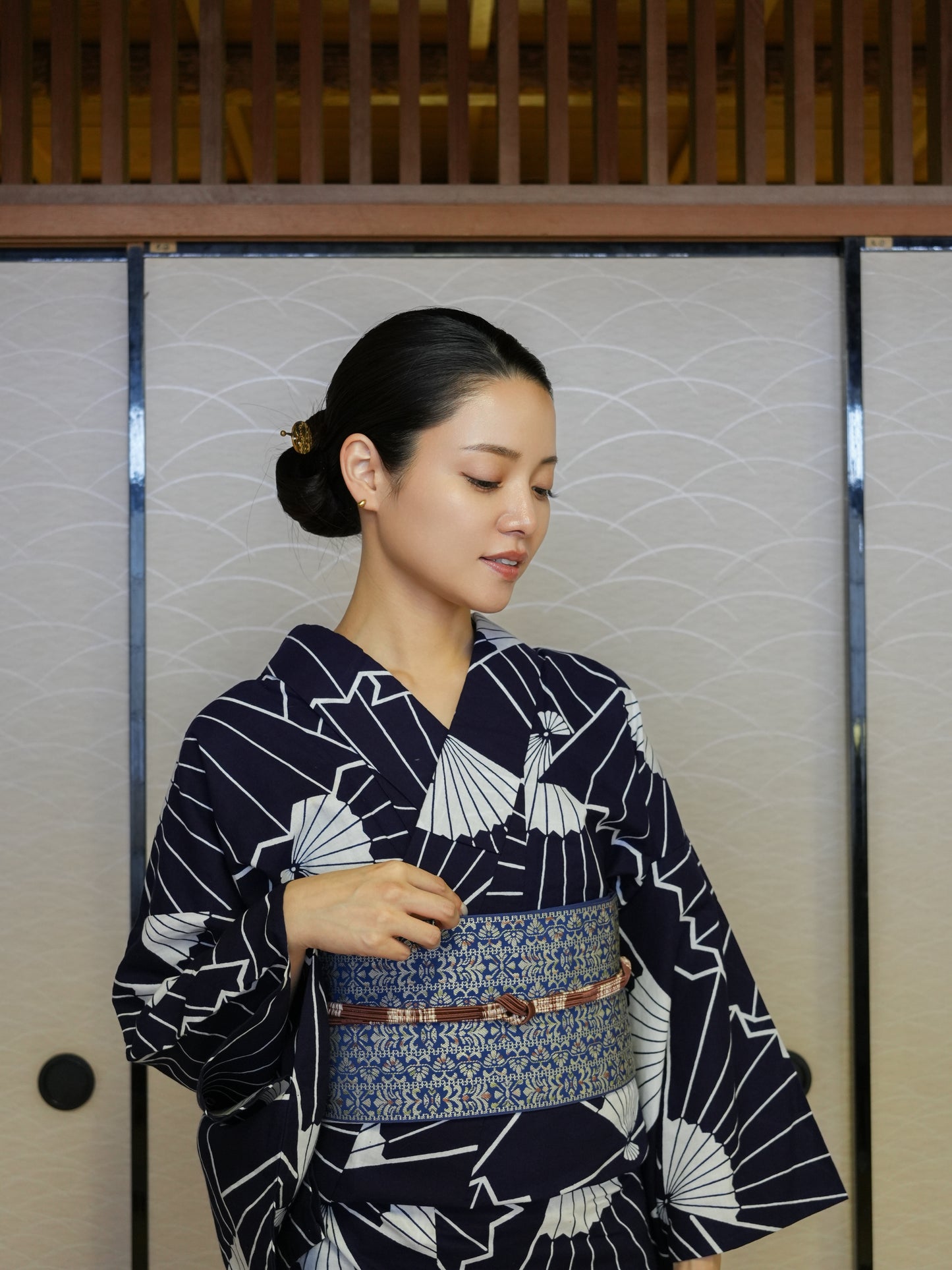 【３点セット】大人のセパレート浴衣｜未使用｜身長155-170cm｜ "Niora"