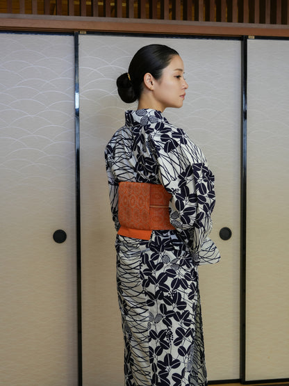 【３点セット】大人のセパレート浴衣｜未使用｜身長155-159cm｜ "Tirao"
