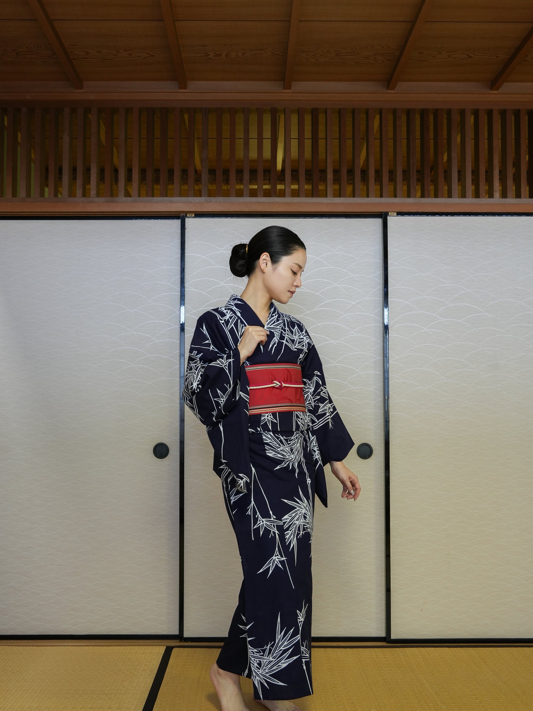 【３点セット】大人のセパレート浴衣｜｜注染｜手縫い｜身長155-159cm｜ 