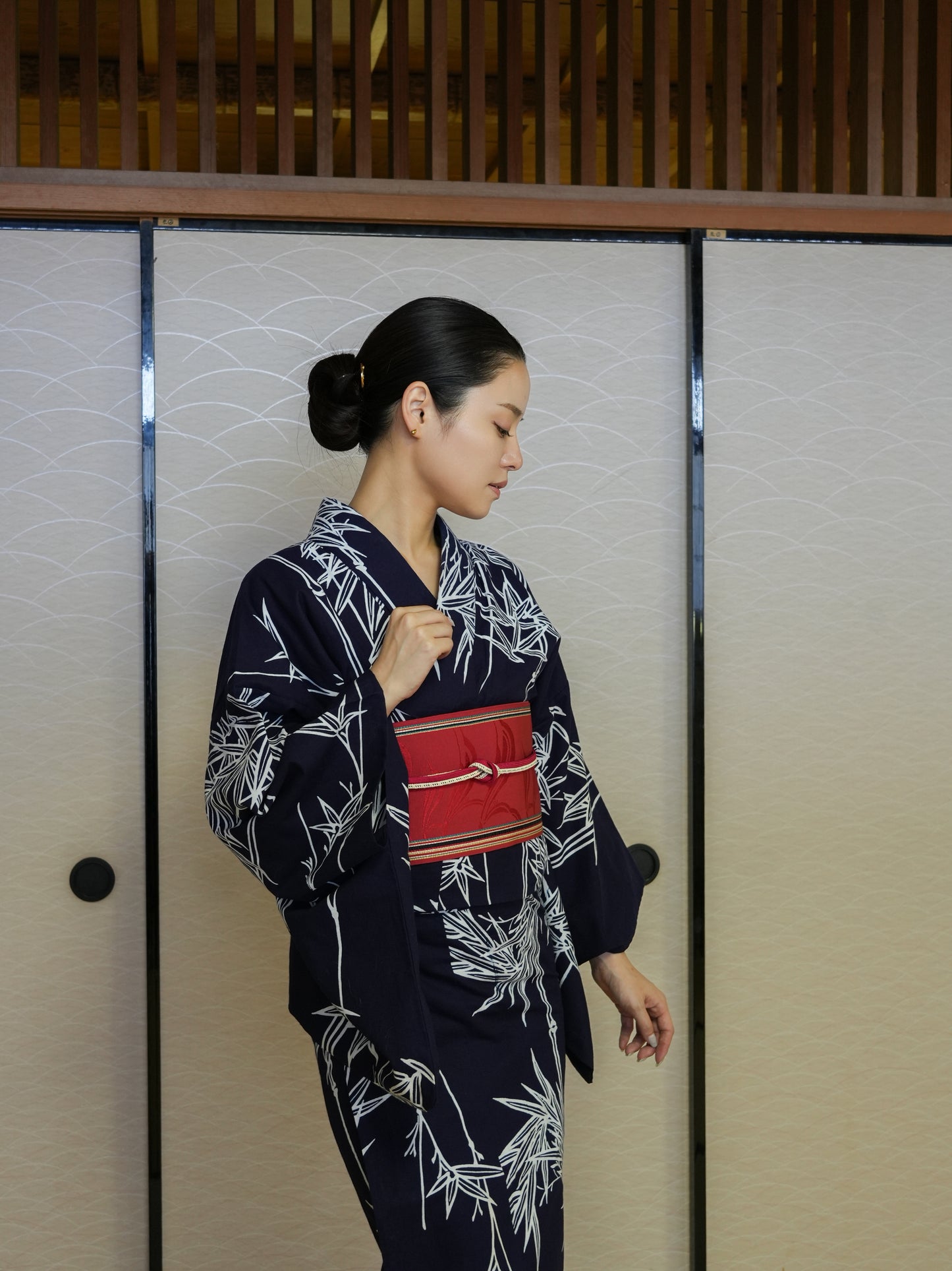 【３点セット】大人のセパレート浴衣｜｜注染｜手縫い｜身長155-159cm｜ "Livio"