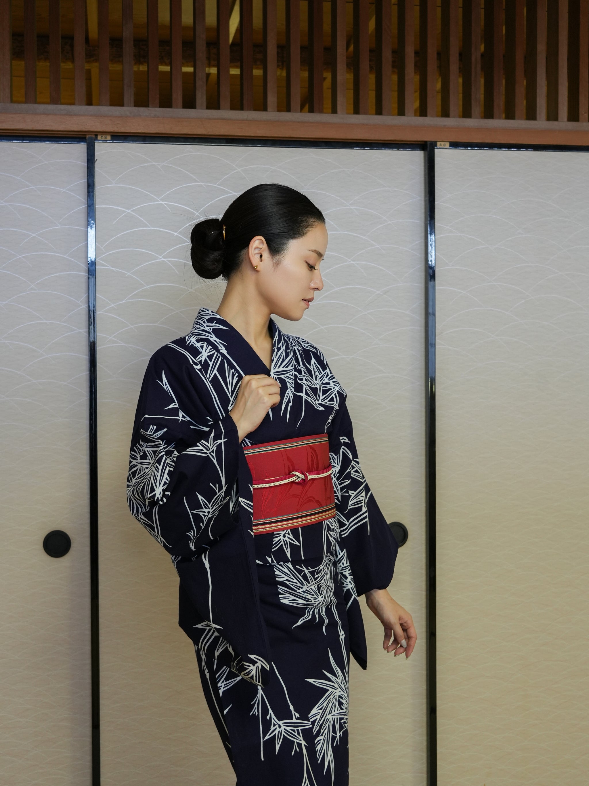 【３点セット】大人のセパレート浴衣｜｜注染｜手縫い｜身長155-159cm｜ 