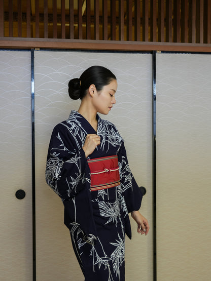 【３点セット】大人のセパレート浴衣｜｜注染｜手縫い｜身長155-159cm｜ "Livio"