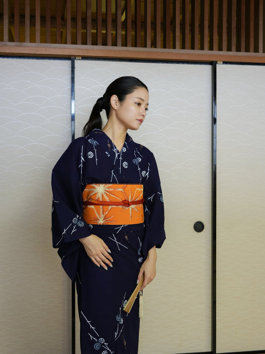 【３点セット】大人のセパレート浴衣｜｜注染｜手縫い｜身長155-165cm｜ "Varia"