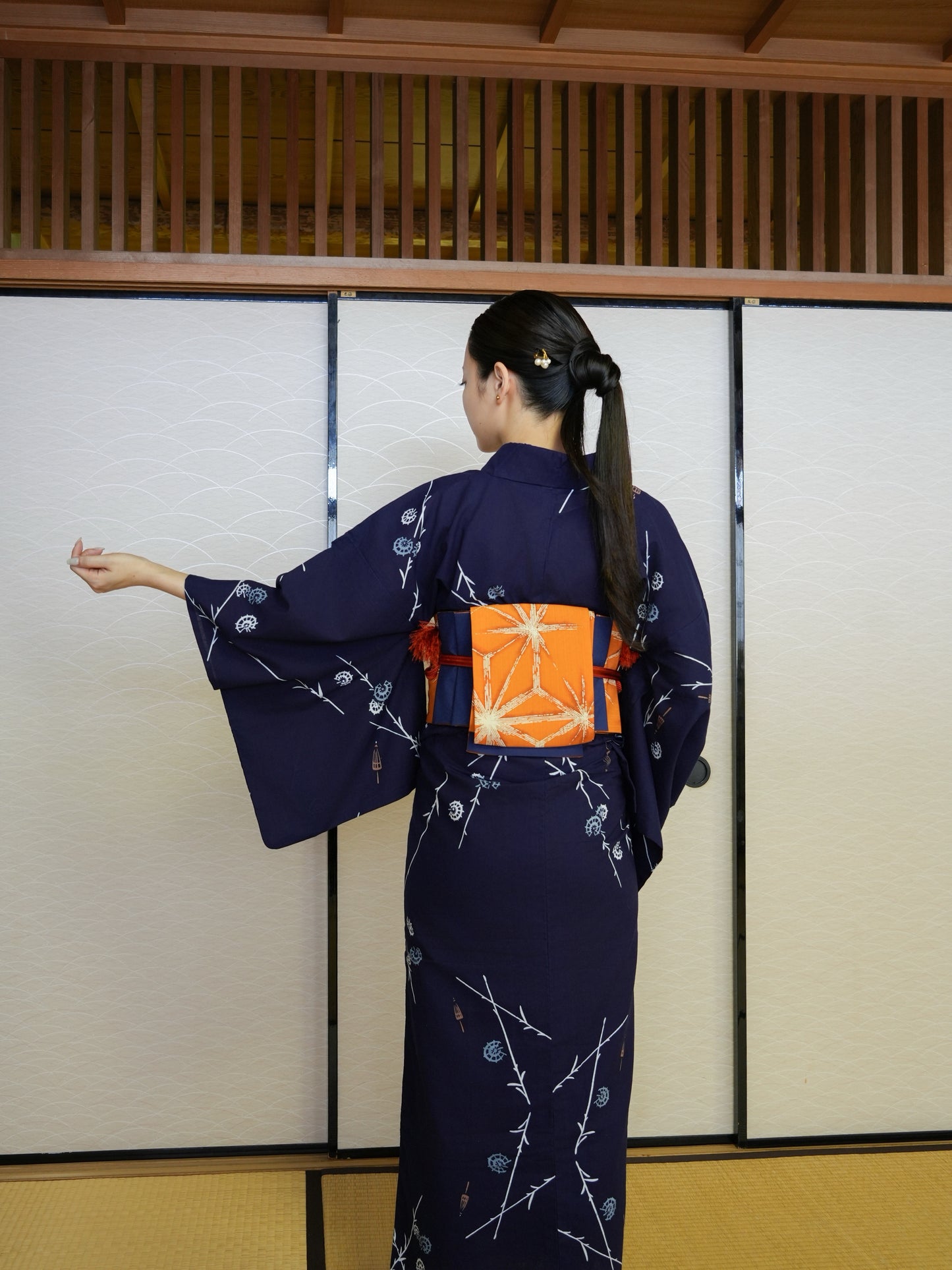 【３点セット】大人のセパレート浴衣｜｜注染｜手縫い｜身長155-165cm｜ "Varia"